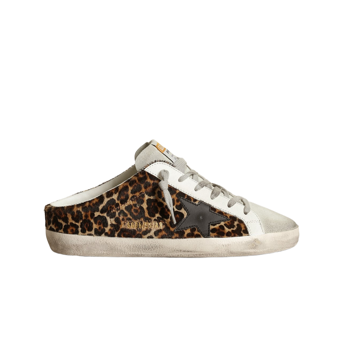 (W) 골든구스 스타 사봇 레오파드 프린트 스니커즈 브라운 베이지((W) Golden Goose Star Sabots Leopard Print Sneakers Brown Beige) - 1