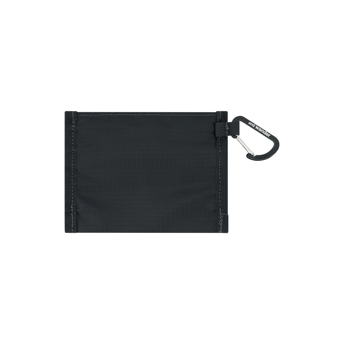 앤드 원더 150 크리스피 립 미니 트윈 파우치 블랙 - 26SS(And Wander 150 Crispy Rip Mini Twin Pouch Black - 26SS) - 2