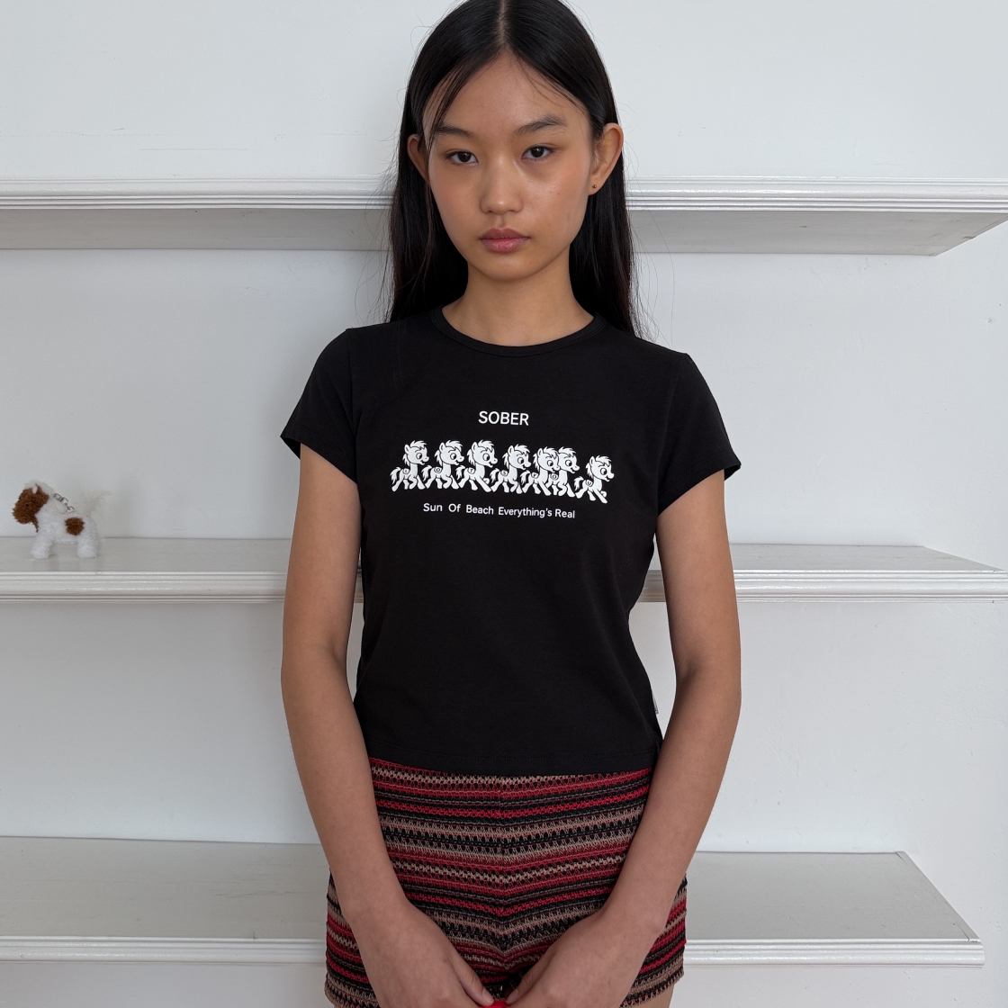 라츠유 소버 퍼레이드 티셔츠 블랙(LOTS YOU Sober Parade T-Shirt Black) - 3