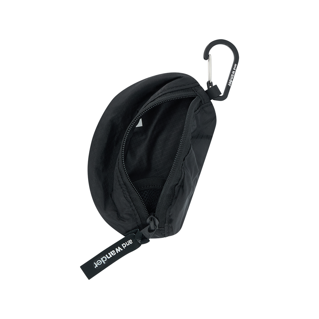 앤드 원더 132 실 미니 파우치 블랙 - 26SS(And Wander 132 Sil Mini Pouch Black - 26SS) - 4