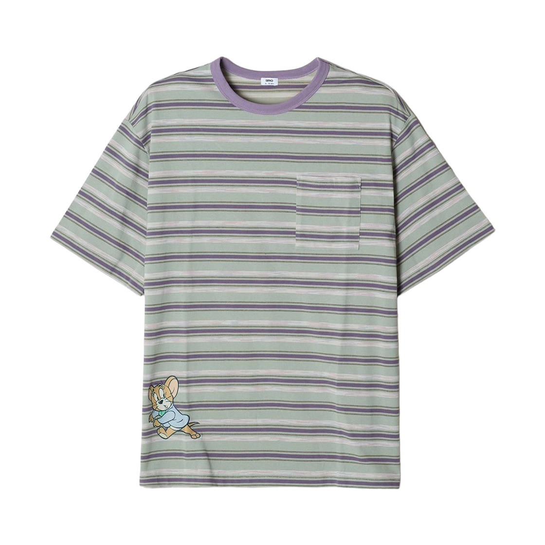 스파오 x 톰과 제리 스트라이프 숏슬리브 티셔츠 믹스(Spao x Tom & Jerry Stripe Short Sleeve T-Shirt Mix) - 2