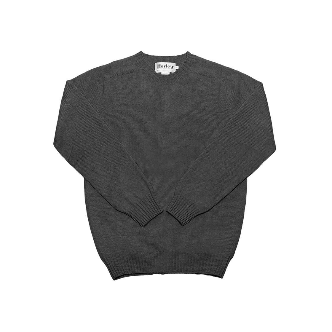 M3834 7 SHAGGY CHARCOAL [15% 쿠폰] Harley of Scotland Shaggy Dog Crewneck Sweater Charcoal