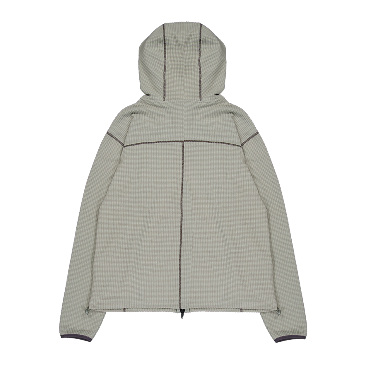 언더마이카 무.164 클래식 로고 와플 웜 후드 집업 리넨(Undermycar Mu.164 Classic Logo Waffle Warm Hood Zip-Up Linen) - 2