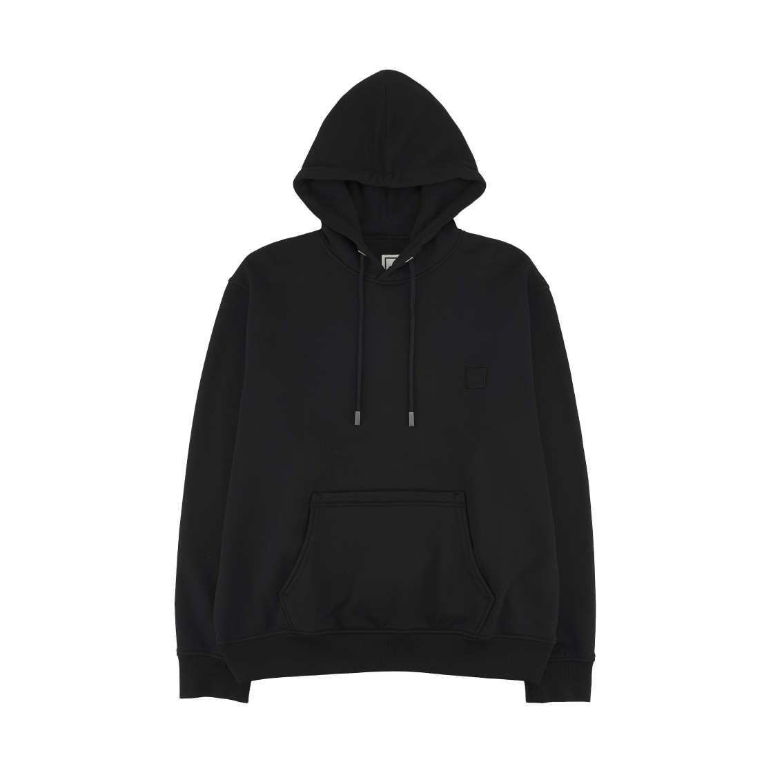 우영미 플라워 백 로고 후드 블랙 - 26SS(Wooyoungmi Flower Back Logo Hoodie Black - 26SS) - 2