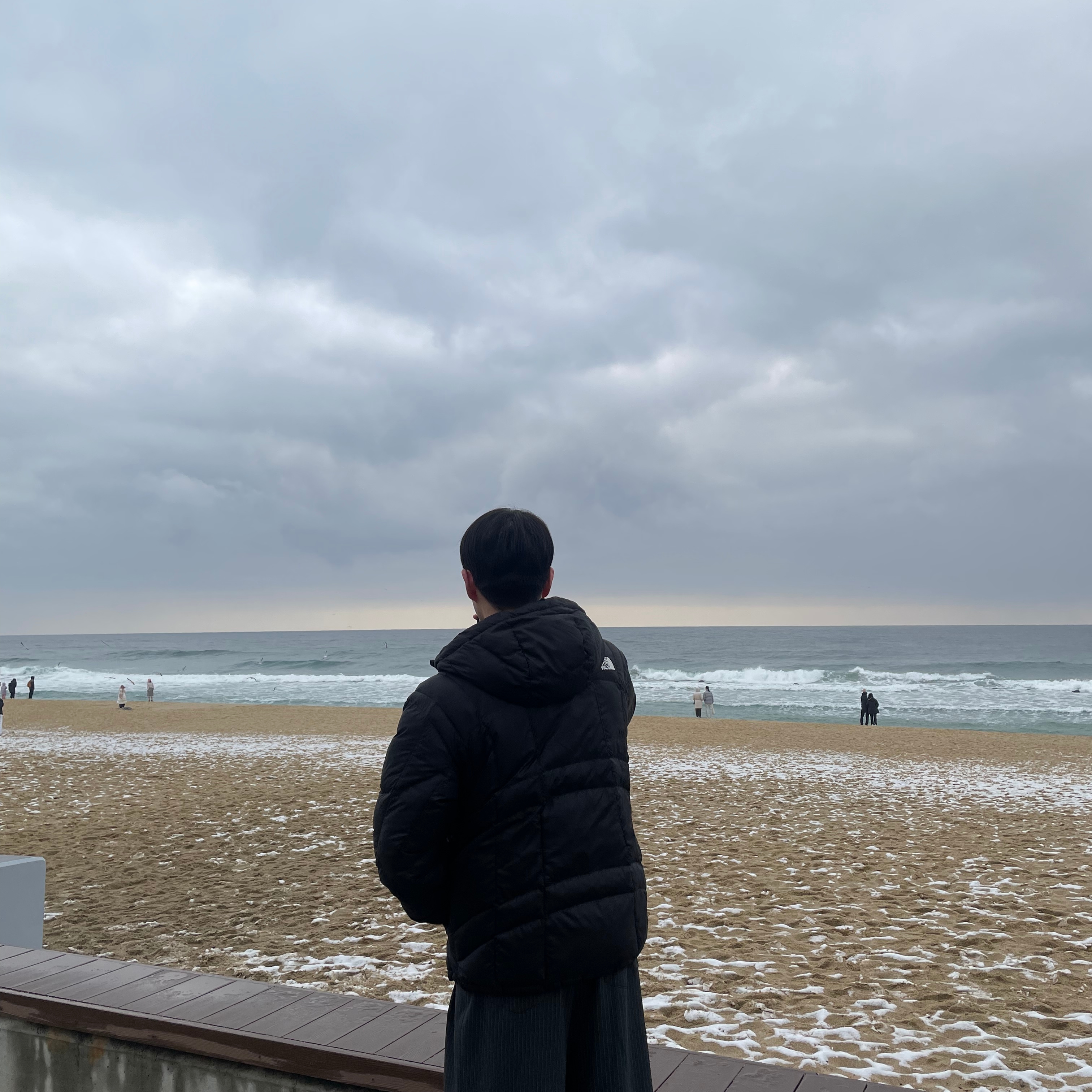 The North Face Wave LT On Jacket Real Black - 25FW 착용 스타일