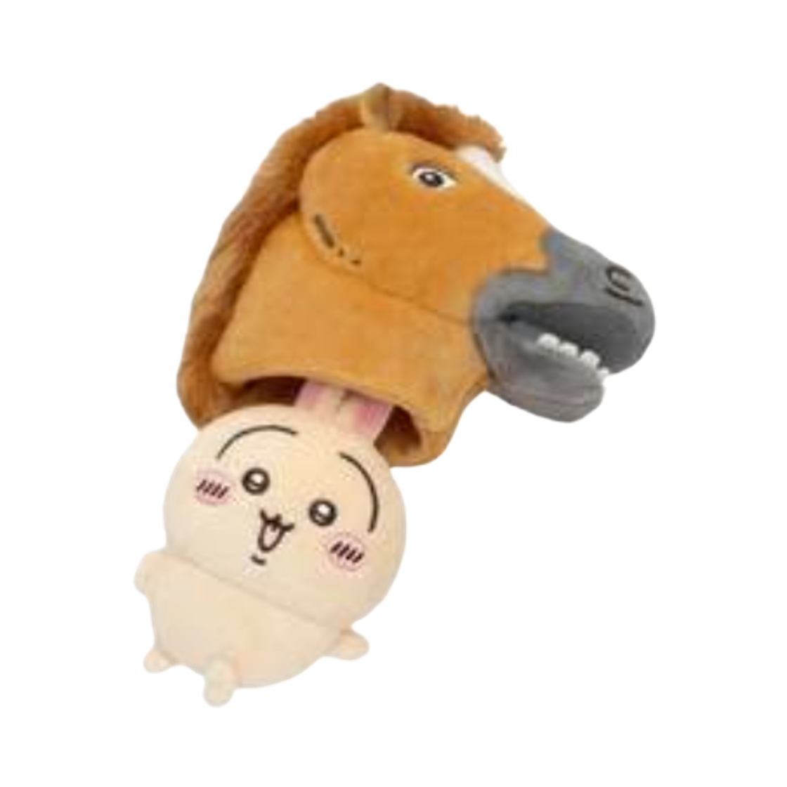 - Chiikawa Rabbit Wearing a Horse Mask Mascot