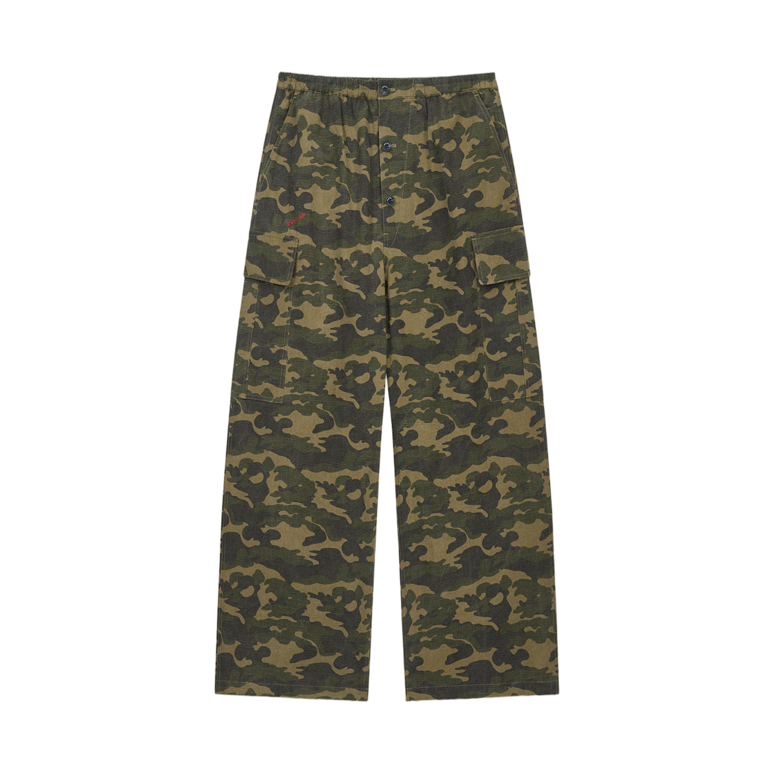 MK2611PT302UKH (W) Matin Kim Drawstring Hem Cargo Pants In Khaki