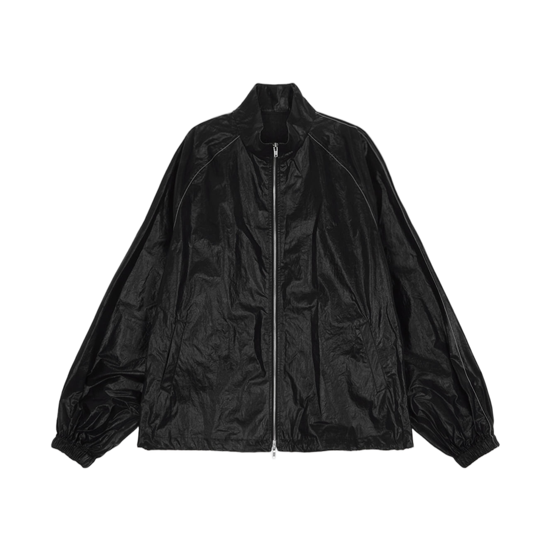 마뗑킴 로고 코팅 점퍼 포 맨 블랙(Matin Kim Logo Coating Jumper for Men In Black)