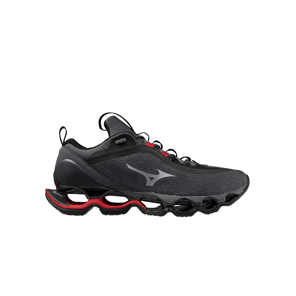 미즈노 웨이브 프로페시 13.2 콰이엇 쉐이드 실버 바베이도스 체리 - 26SS(Mizuno Wave Prophecy 13.2 Quiet Shade Silver Barbados Cherry - 26SS)