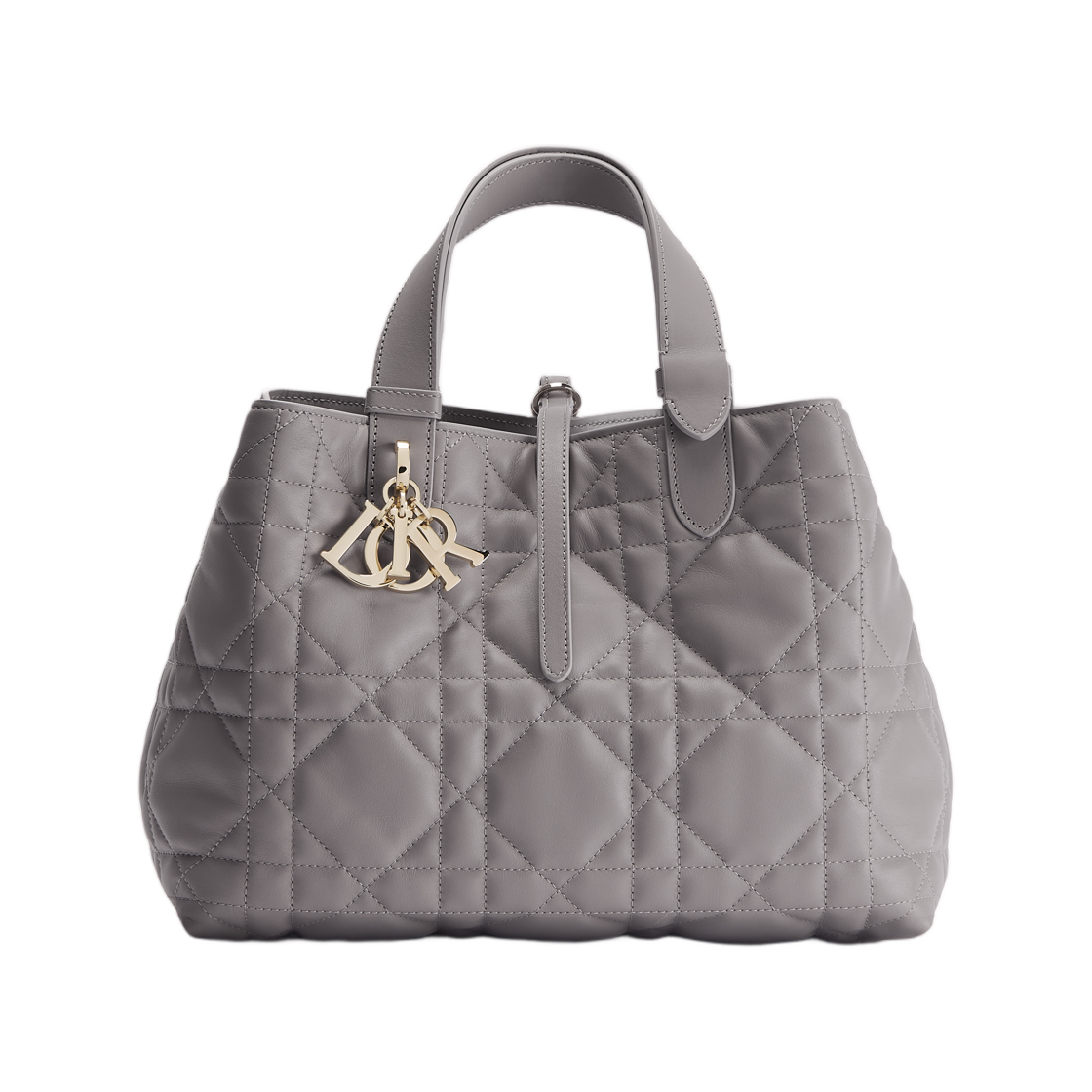 디올 미디움 디올 뚜주흐 백 매크로까나쥬 카프스킨 그레이 트리아농(Dior Medium Dior Toujours Bag Macrocannage Calfskin Gray Trianon) - 1