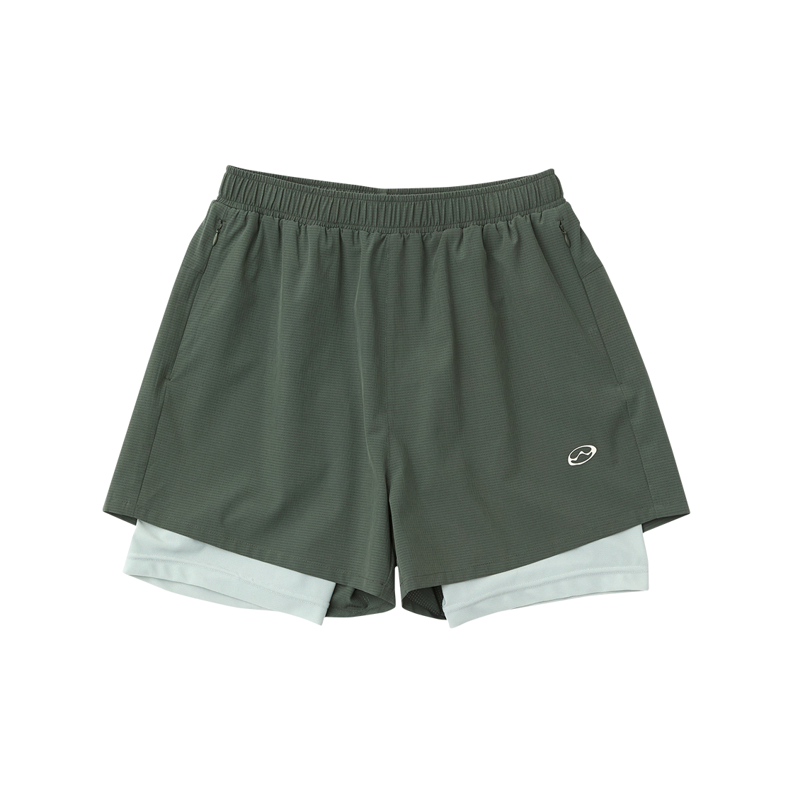 O-MOMDS5M33245 MIM Layered Shorts_Khaki