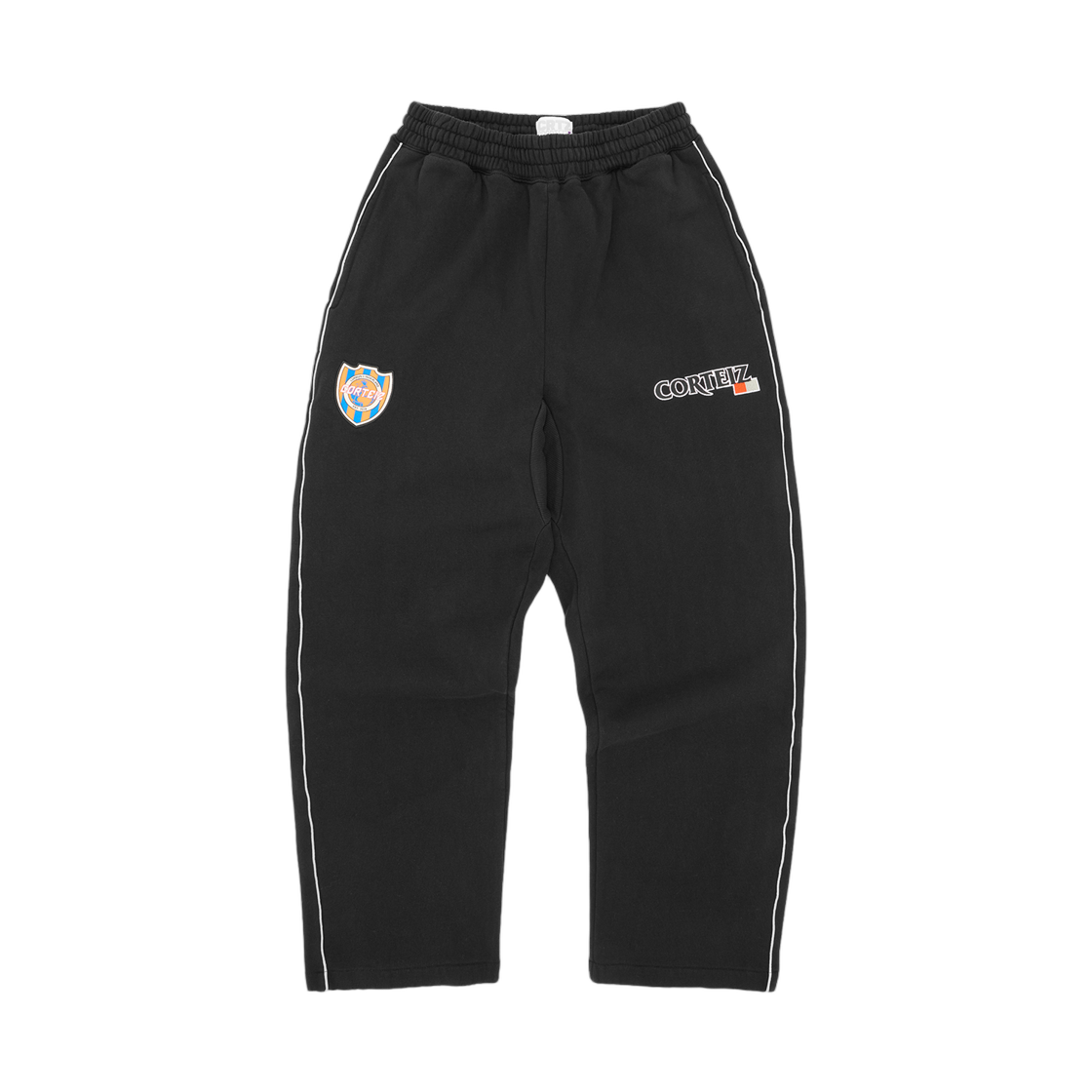 코르테이즈 쟈포네제 오픈 헴 스웨트팬츠 블랙(Corteiz Giapponese Open Hem Sweatpant Black)