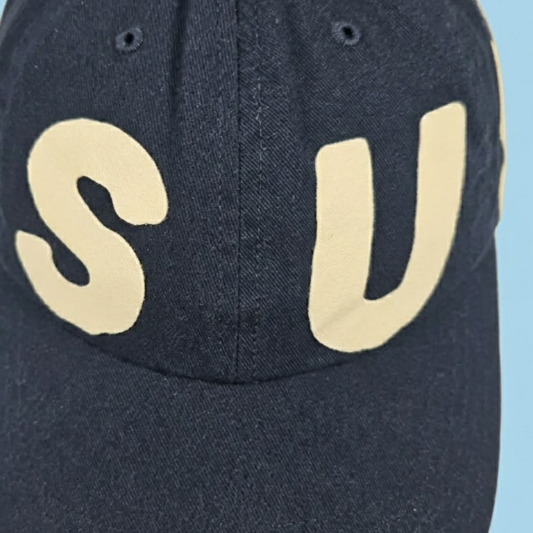 [더블적립] sunlovetour Capital Cap Navy 착용 스타일