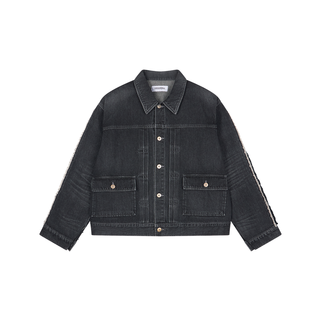 디스커버드 크로셰 데님 블루종 블랙 - 26SS(DISCOVERED Crochet Denim Blouson Black - 26SS) - 2