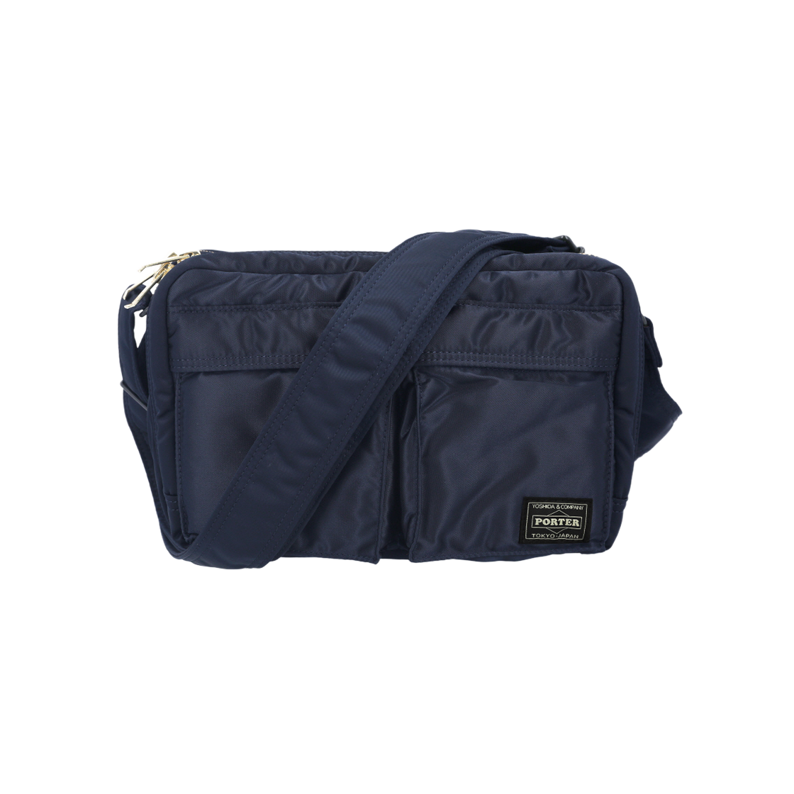622-15154 50 [20% 쿠폰] Porter All New Tanker Sling Bag Zip Iron Blue