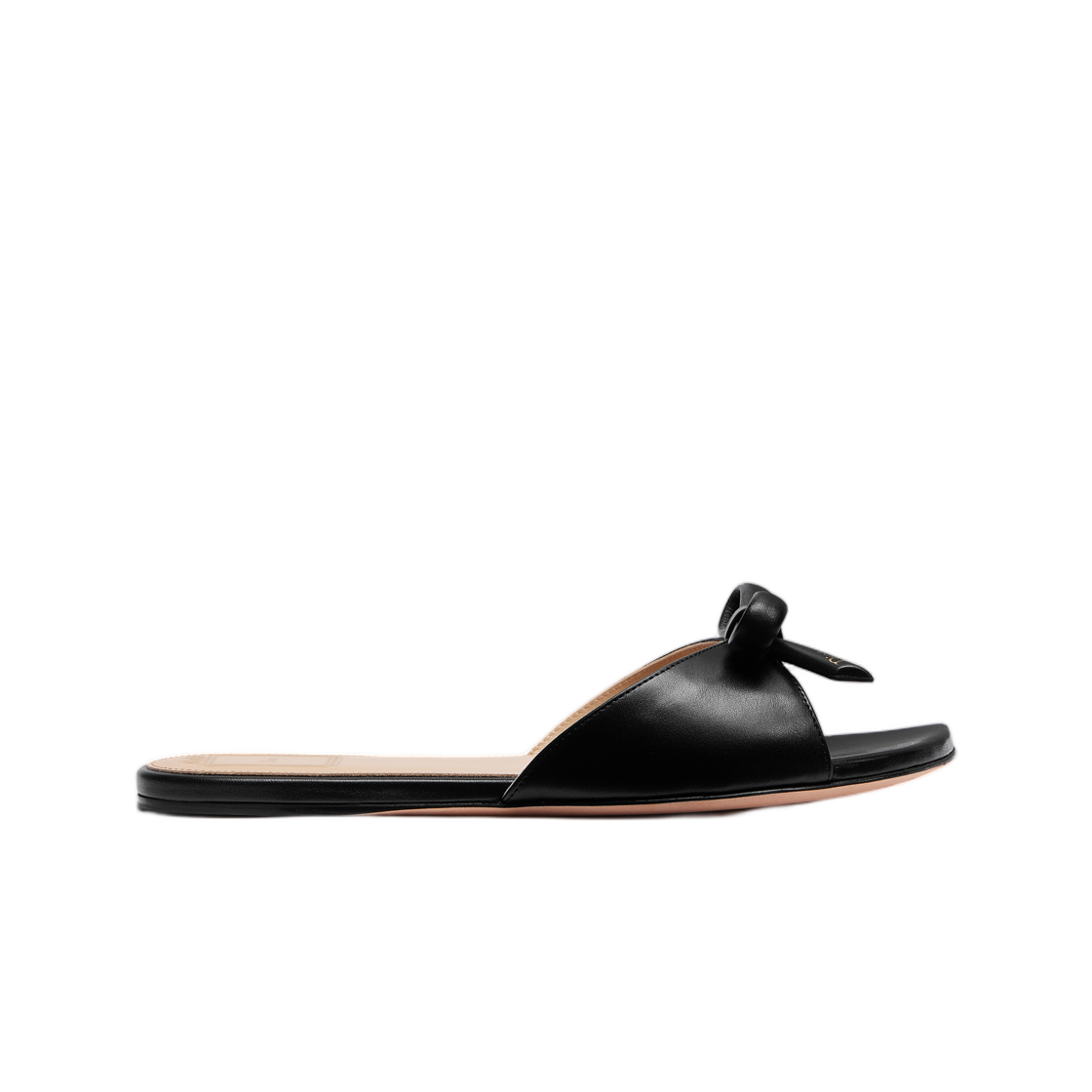 (W) 디올 보우 슬라이드 램스킨 블랙((W) Dior Bow Slide Lambskin Black) - 1