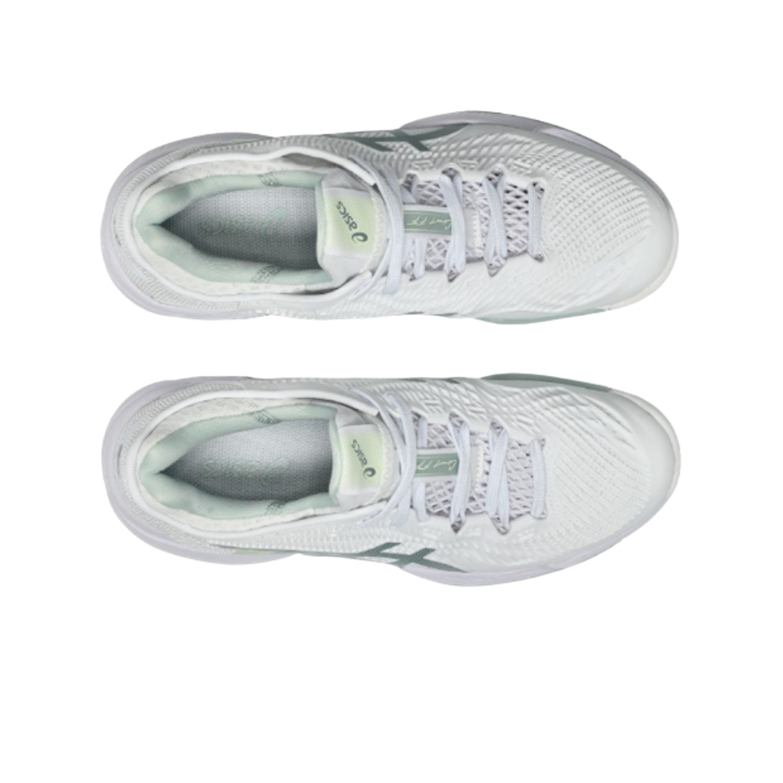 (W) 아식스 코트 FF 3 화이트 라이큰 락((W) Asics Court FF 3 White Lichen Rock) - 2