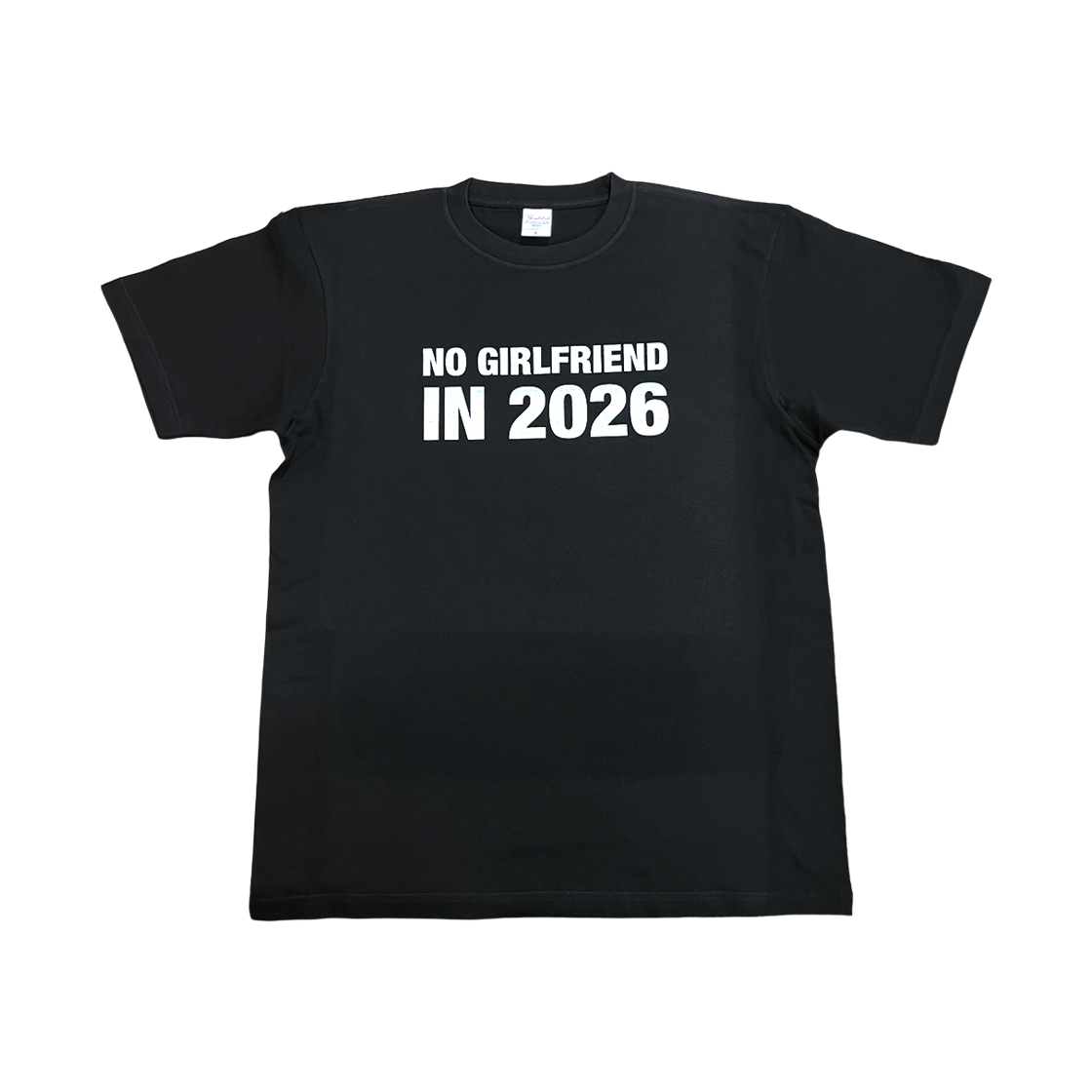 [KREAM 단독] 김씨네과일 노 걸프렌드 티셔츠 블랙([KREAM 단독] Kims Fruits NO GIRLFRIEND IN 2026 Tee Black)