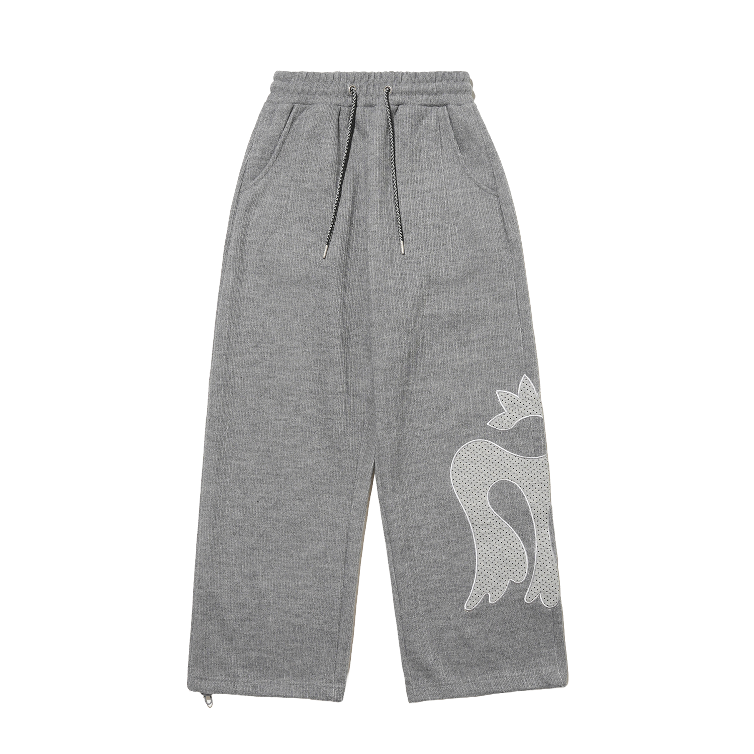 테레루 사이드 아플리케 팬츠 그레이(TERERU Side applique Pants Gray) - 1