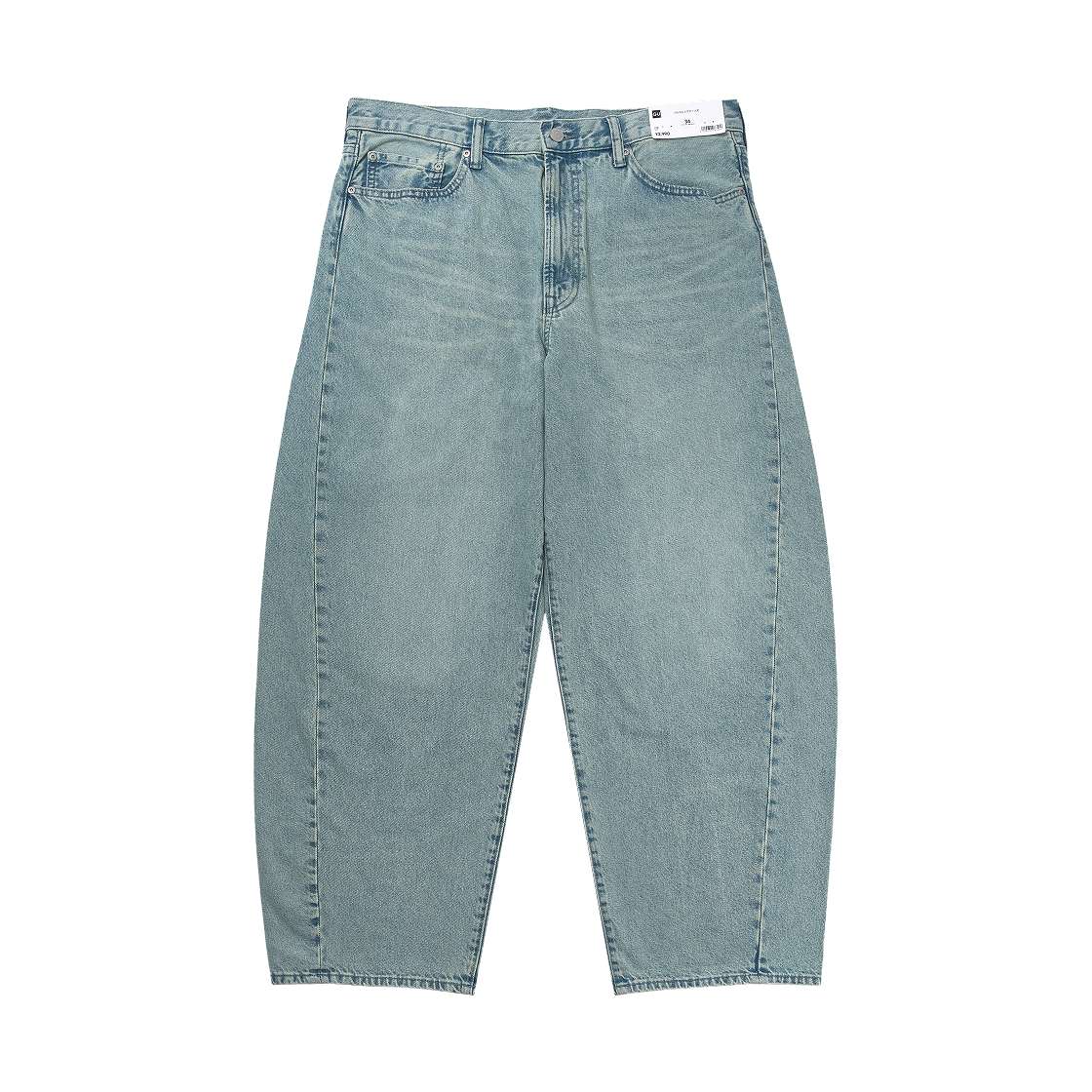 GU 배럴 레그 진 레귤러 블루(GU Barrel Leg Jeans Regular Blue) - 1