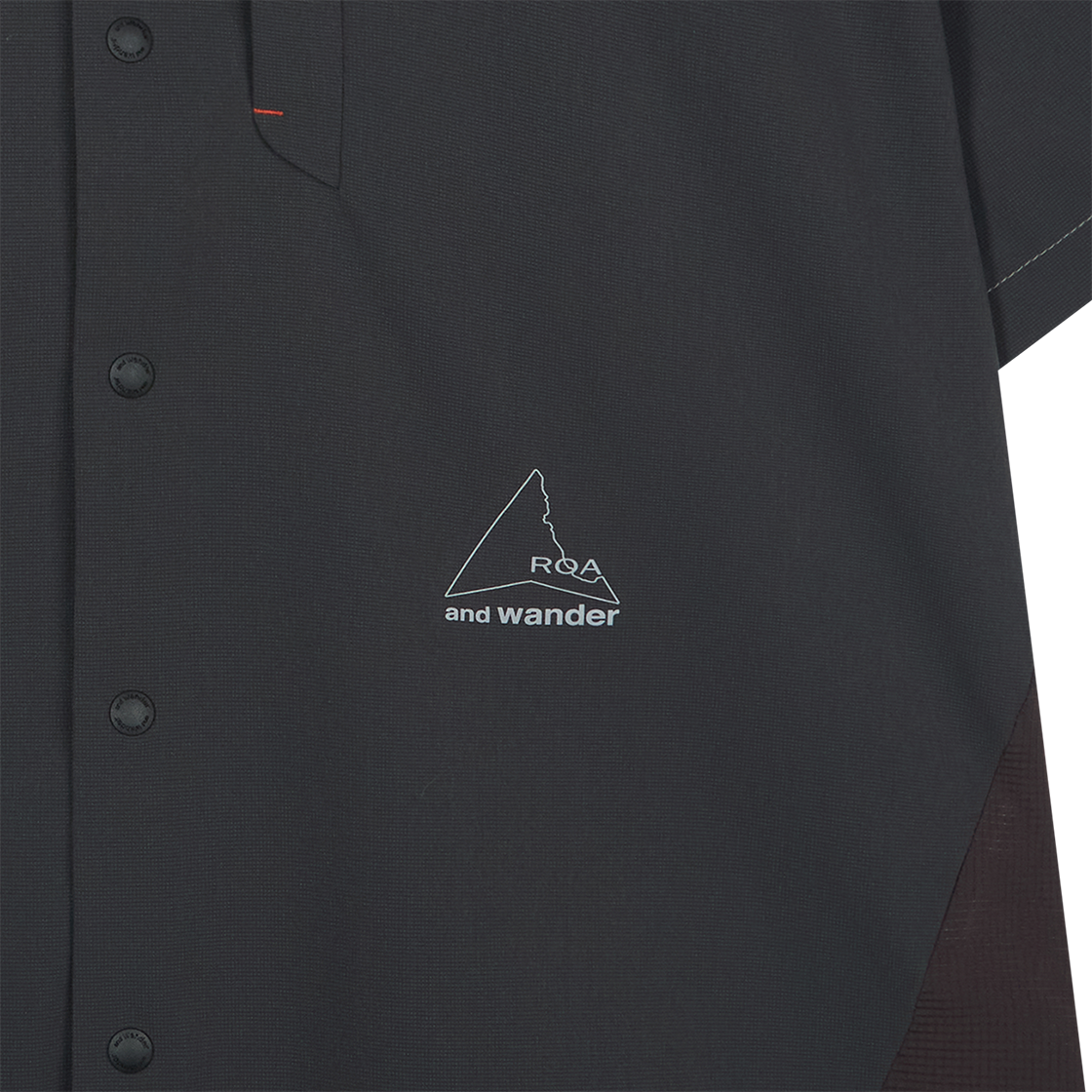 앤드 원더 x 로아 R04 브리더블 셔츠 차콜 - 26SS(And Wander x ROA R04 Breathable Shirt Charcoal - 26SS) - 5