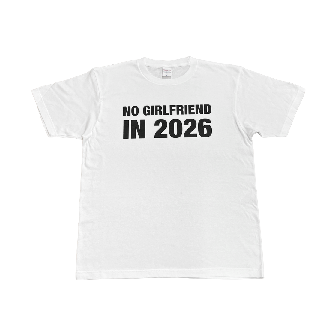 [KREAM 단독] 김씨네과일 노 걸프렌드 티셔츠 화이트([KREAM 단독] Kims Fruits NO GIRLFRIEND IN 2026 Tee White)