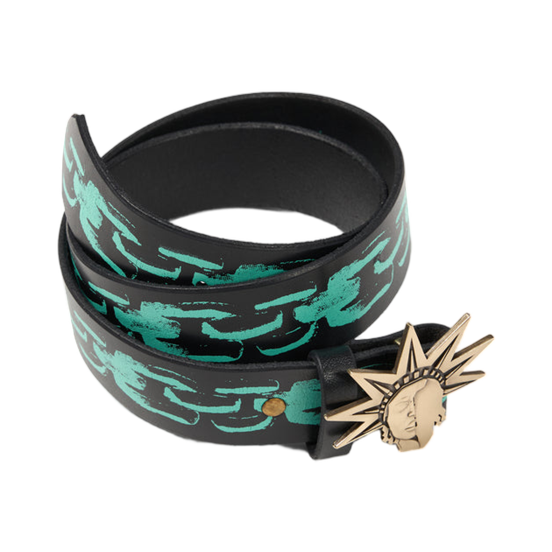 데님 티어스 리베르타스 벨트 블랙 골드(Denim Tears Libertas Belt Black Gold) - 2