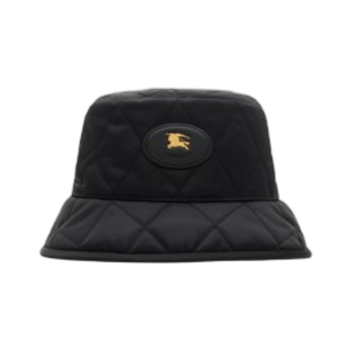 8125534 Burberry Quilted Horseshoe Bucket Hat Black