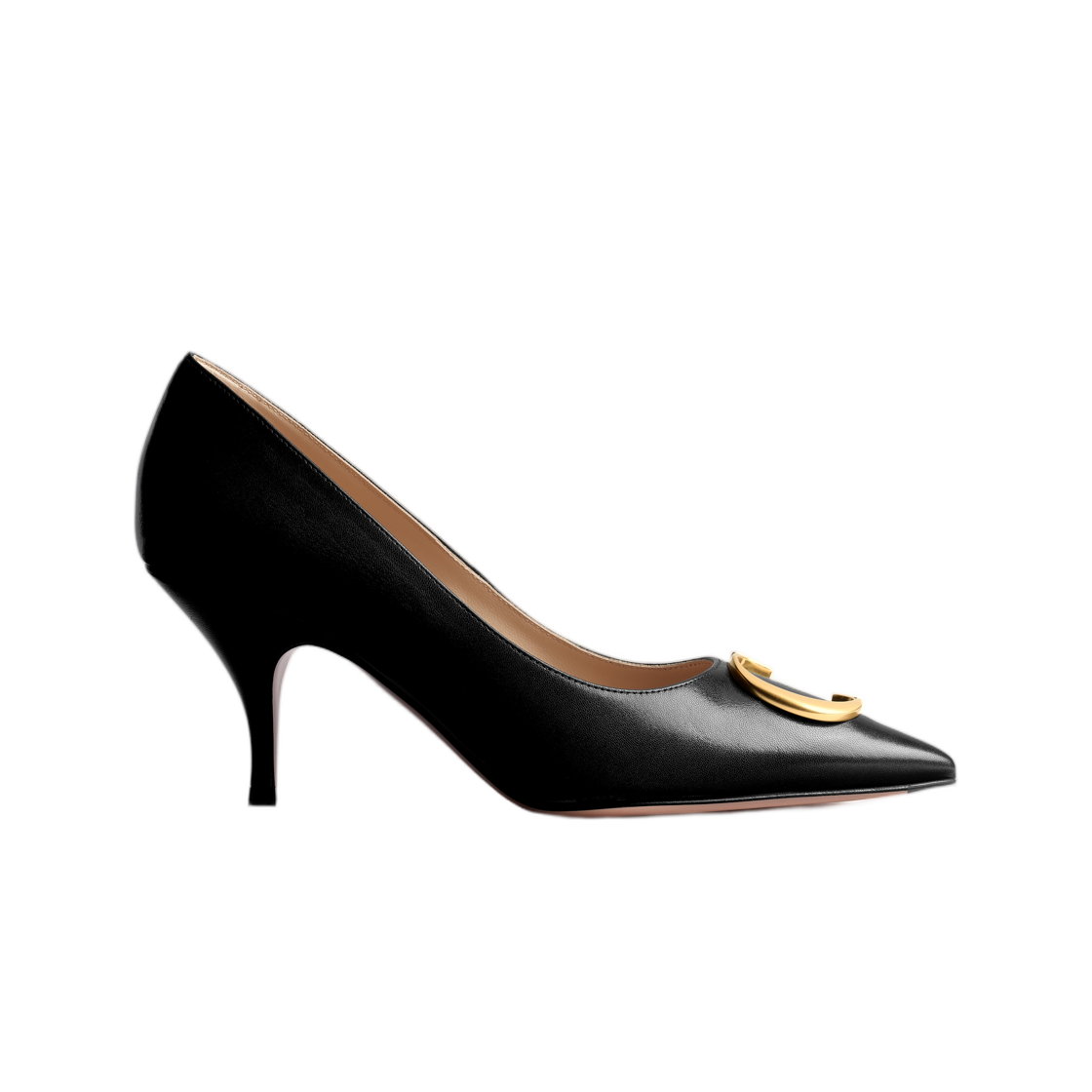 (W) 디올 이니셜 펌프 램스킨 블랙((W) Dior Initials Pump Lambskin Black) - 1