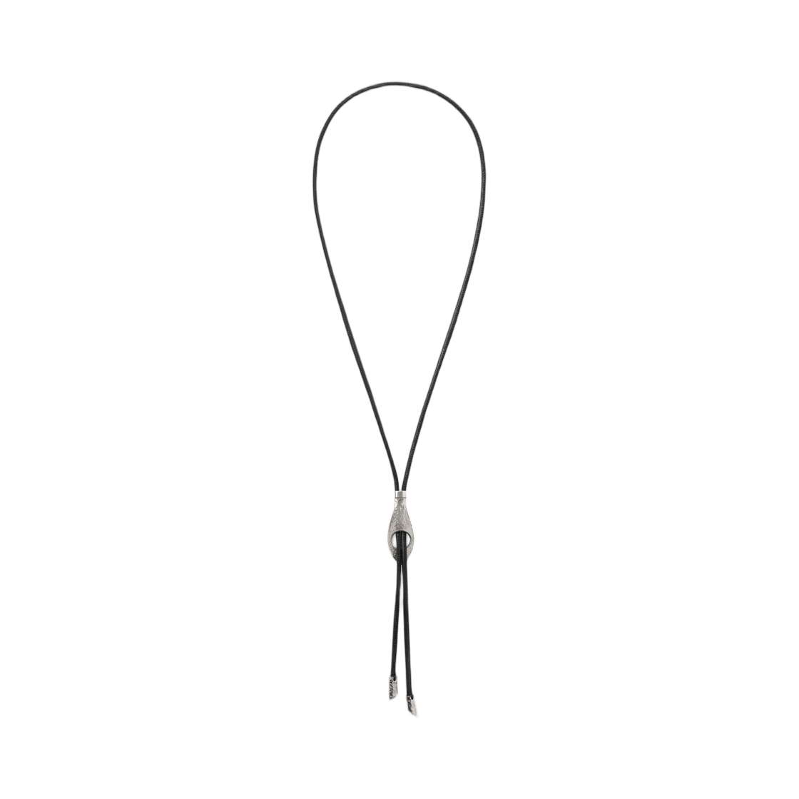 르메르 스네이크 볼로 타이 네클리스 레더 실버(Lemaire Snake Bolo Tie Necklace in Leather Silver) - 1