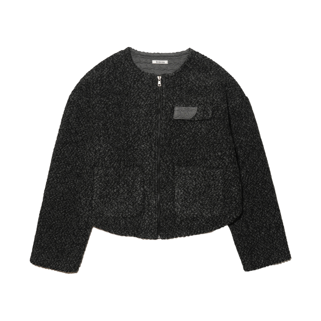 테레루 크루넥 자켓 차콜(TERERU Crewneck Jacket Charcoal)