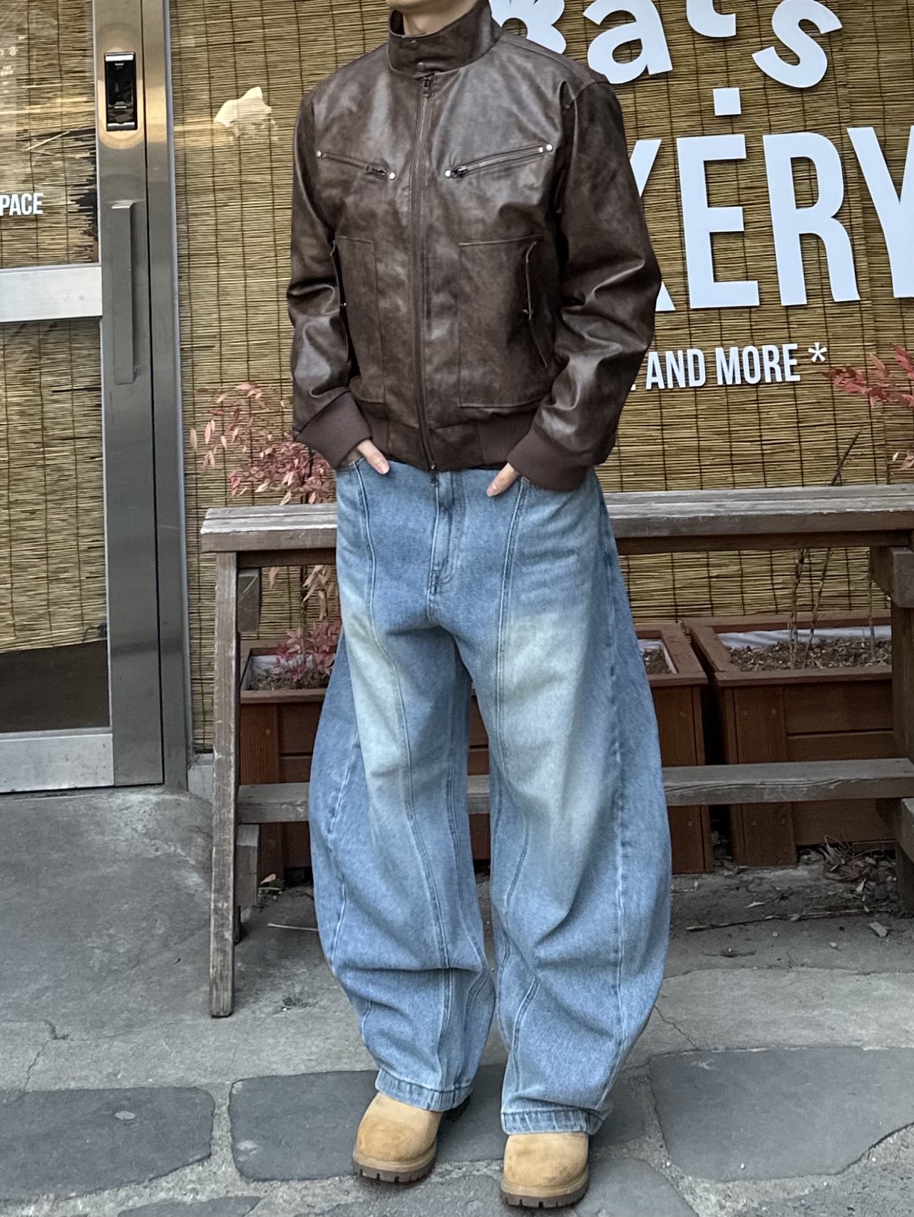 Timberland Premium 6 inch Waterproof Boot Wheat Nubuck - Wide 착용 스타일 - 5