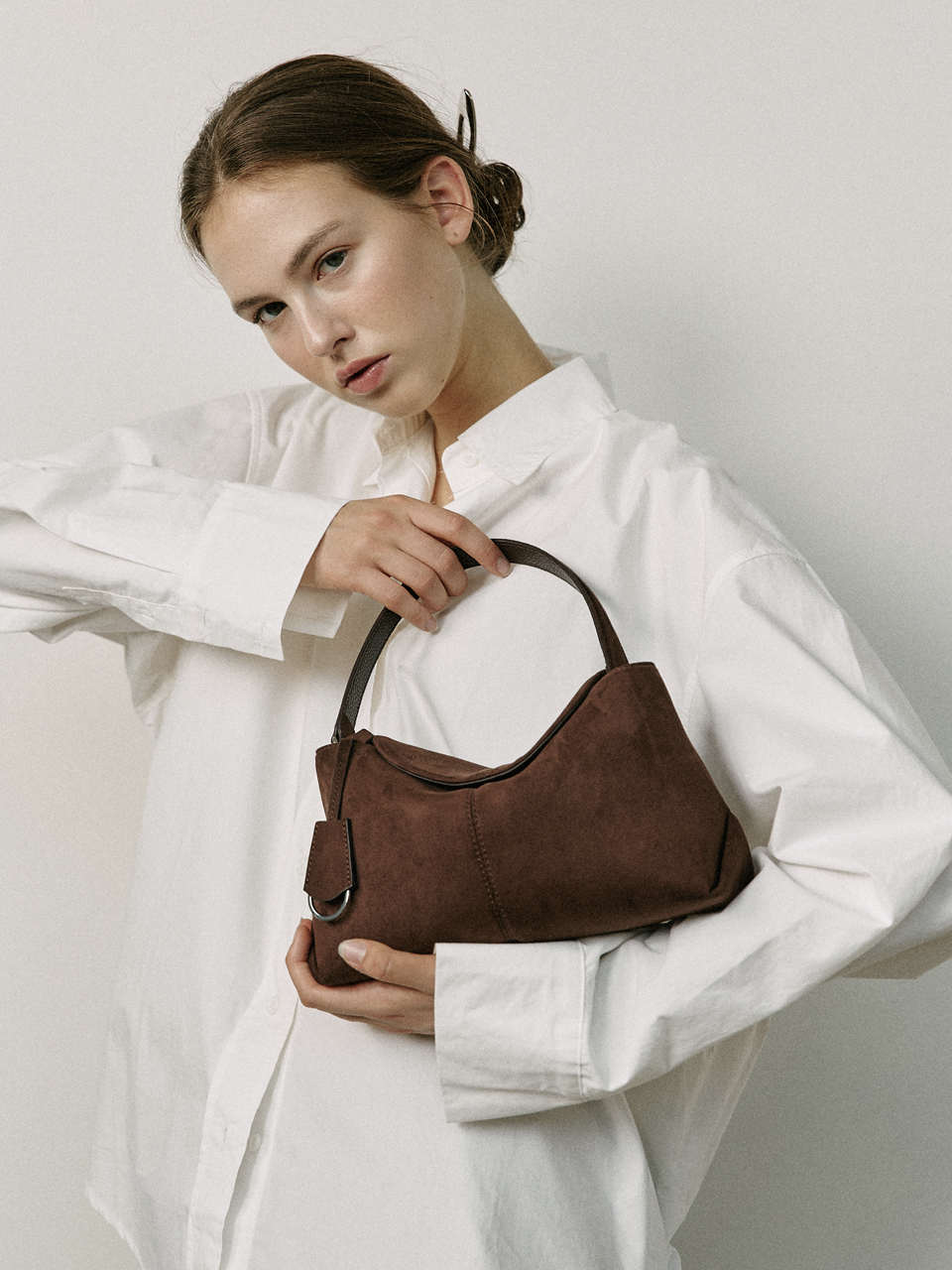 모어모르 모보백 스웨이드 브라운(moremorr Movo Bag Suede Brown) - 3