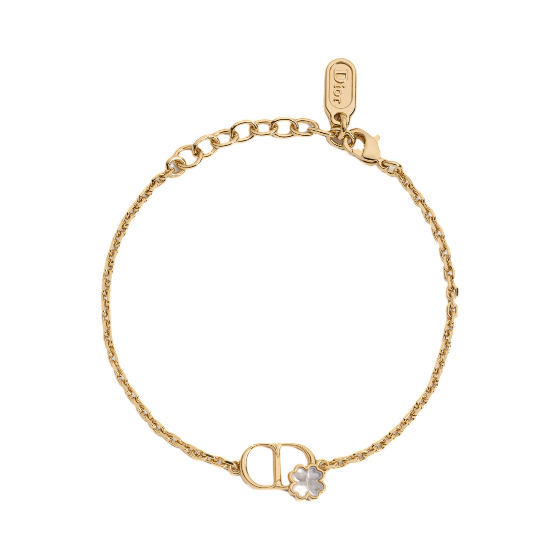 (W) 디올 CD 가든 브레이슬릿 피니쉬 메탈 앤 마더 오브 펄 골드((W) Dior CD Garden Bracelet Finish Metal And Mother Of Pearl Gold)