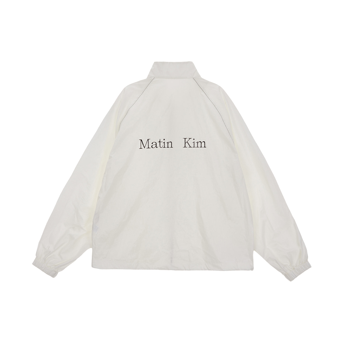 마뗑킴 로고 코팅 점퍼 포 맨 아이보리(Matin Kim Logo Coating Jumper for Men In Ivory) - 2
