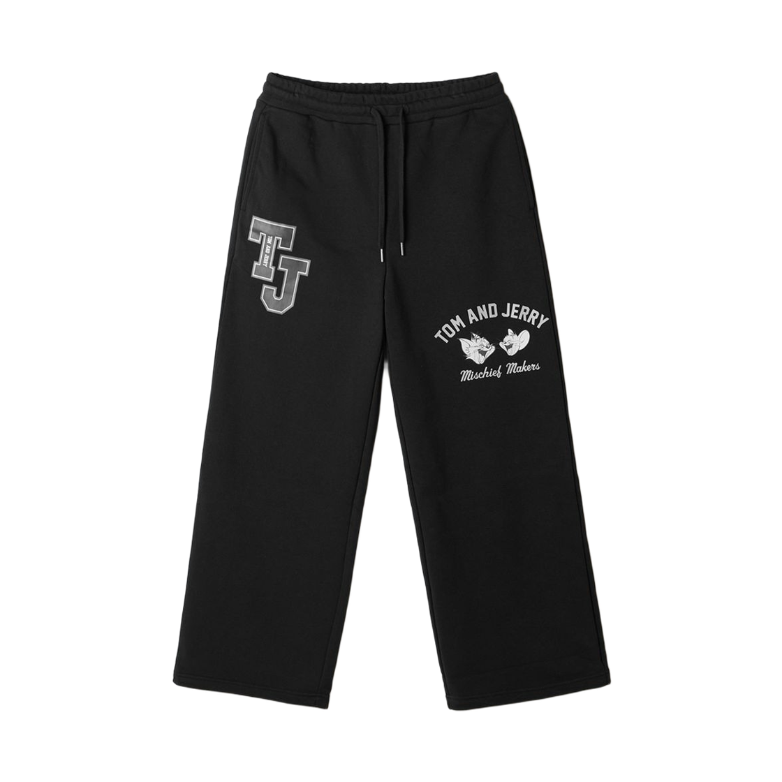 스파오 x 톰과 제리 와이드 스웨트팬츠 블랙(Spao x Tom & Jerry Wide Sweatpants Black)