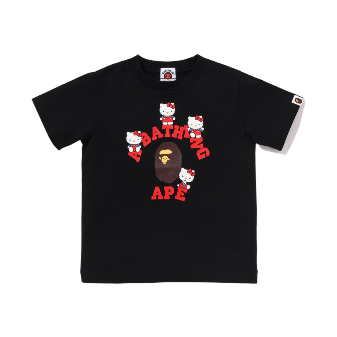 키즈) 베이프 x 산리오 캐릭터즈 헬로 키티 티셔츠 화이트 | BAPE | KREAM