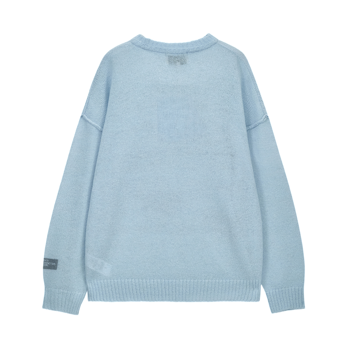 (W) 마뗑킴 그래피티 아트워크 니트 풀오버 라이트 블루((W) Matin Kim Graffiti Artwork Knit Pullover In Light Blue) - 2