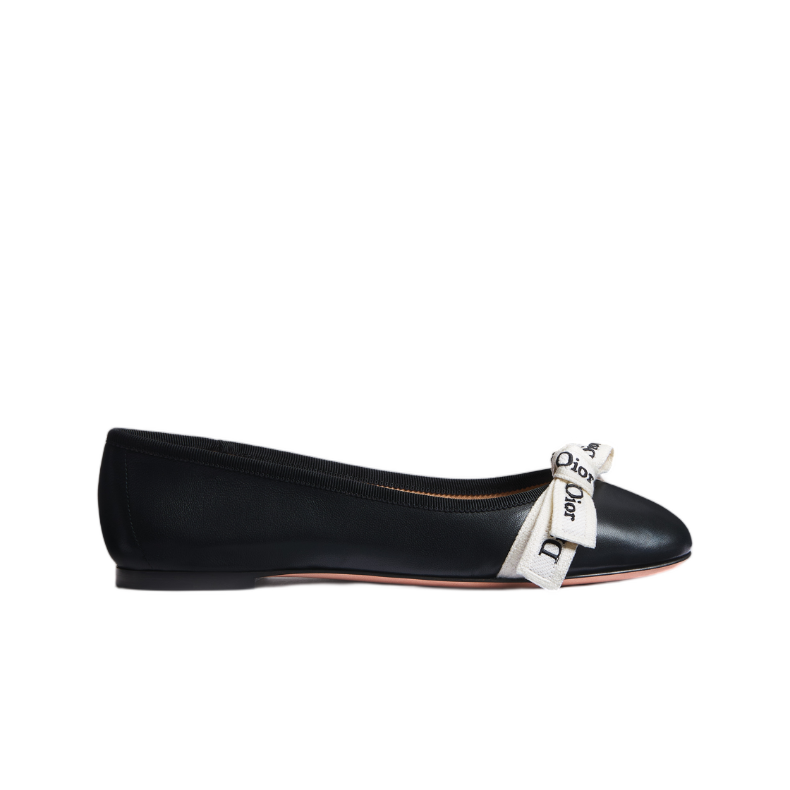 (W) 디올 자디올 발레 플랫 램스킨 블랙((W) Dior J'Adior Ballet Flat Lambskin Black) - 1