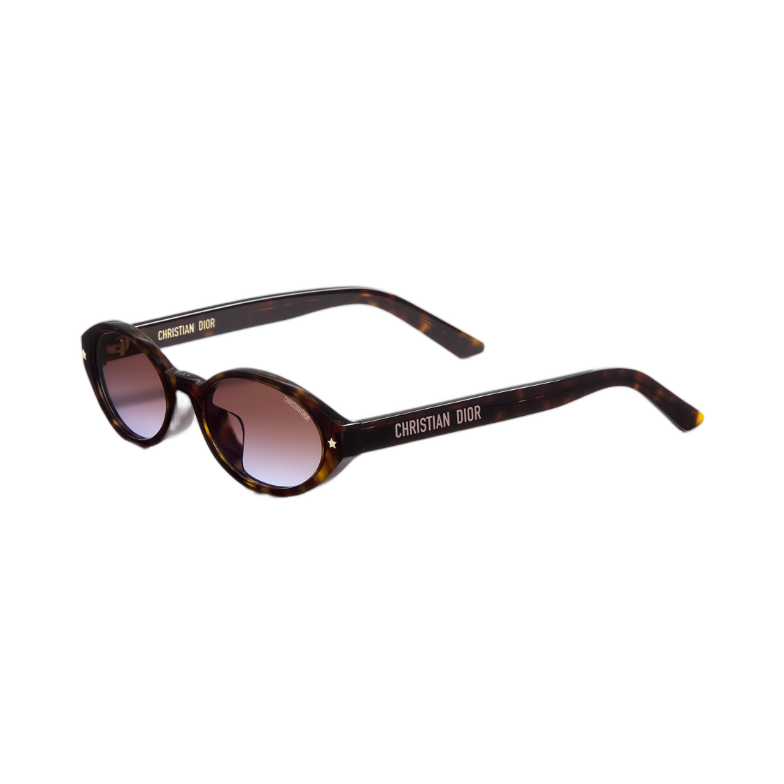 (W) 디올 디올퍼시픽 R1F 선글라스 톨토이즈쉘 이펙트 오발 프레임 브라운((W) Dior Diorpacific R1F Sunglasses Tortoiseshell Effect Oval Frame Brown) - 2