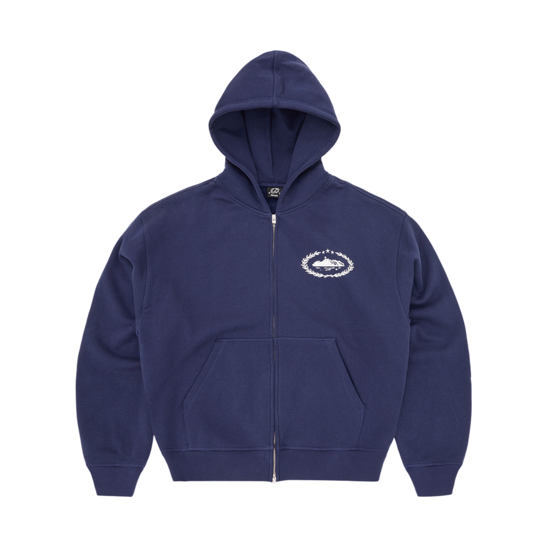 코르테이즈 슈페리어 로얄 집 후드 네이비(Corteiz Superior Royale Zip Hoodie Navy)