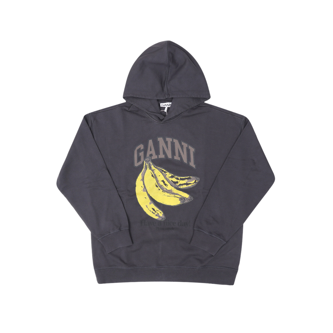 A1060025 252 [20% 쿠폰] (W) Ganni Banana Graphic Hoodie Phantom