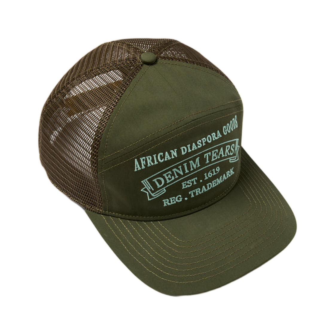 데님 티어스 리베르타스 패치 레인저 캡 그린(Denim Tears Libertas Patch Ranger Cap Green)