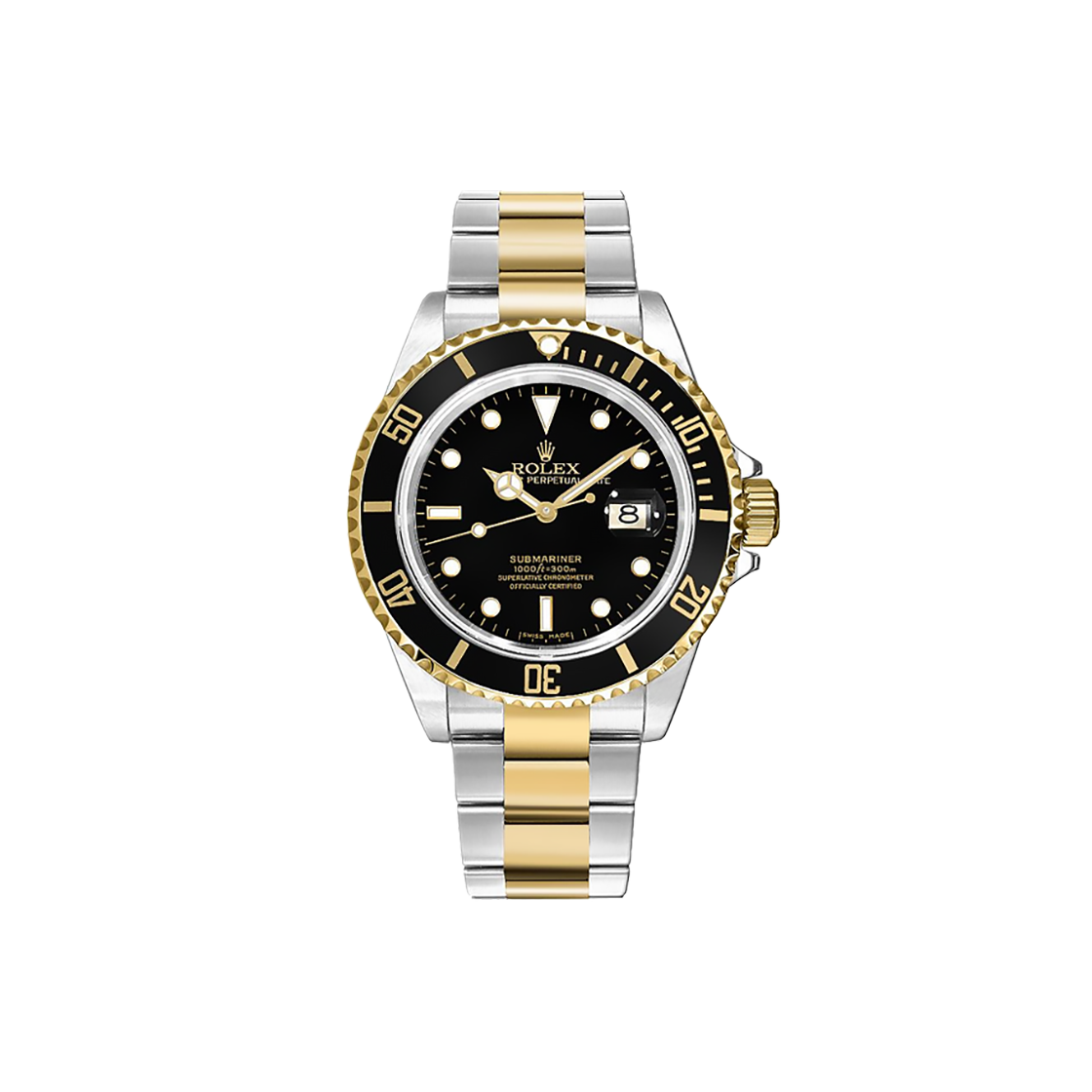 롤렉스 서브마리너 40-16613LN 블랙 바+도트 오이스터 NO.7281(Rolex Submariner 40mm Black Dial + Dot Oyster No. 7281)