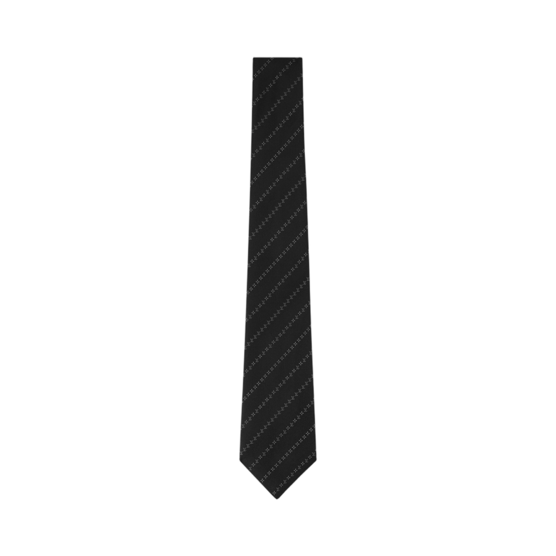 M98055 Louis Vuitton Pinstripes Micro Flower Tie Black