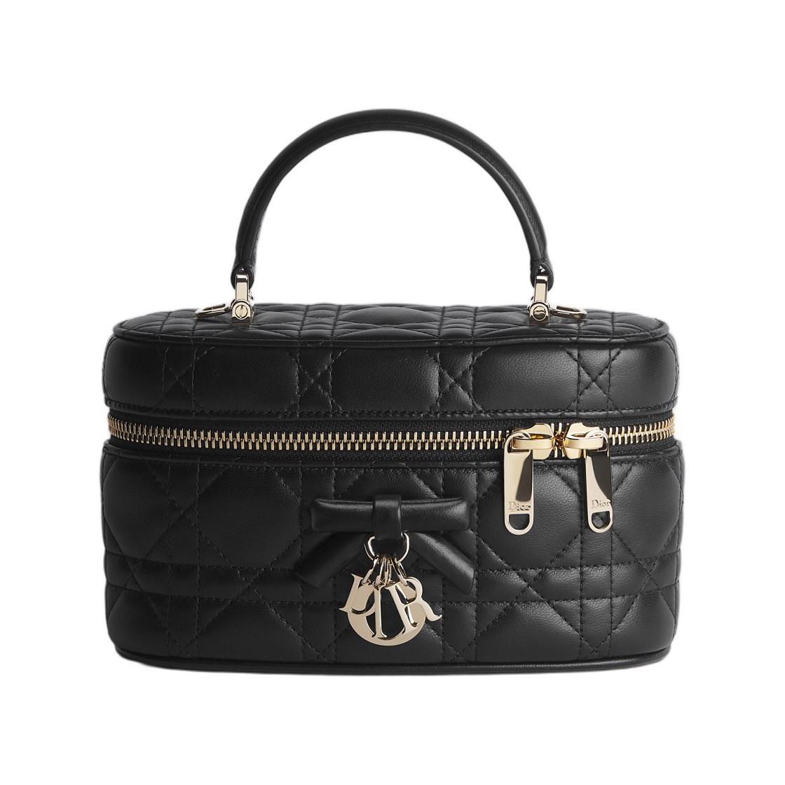 디올 미니 베니티 케이스 까나쥬 램스킨 블랙(Dior Mini Vanity Case Cannage Lambskin Black) - 1