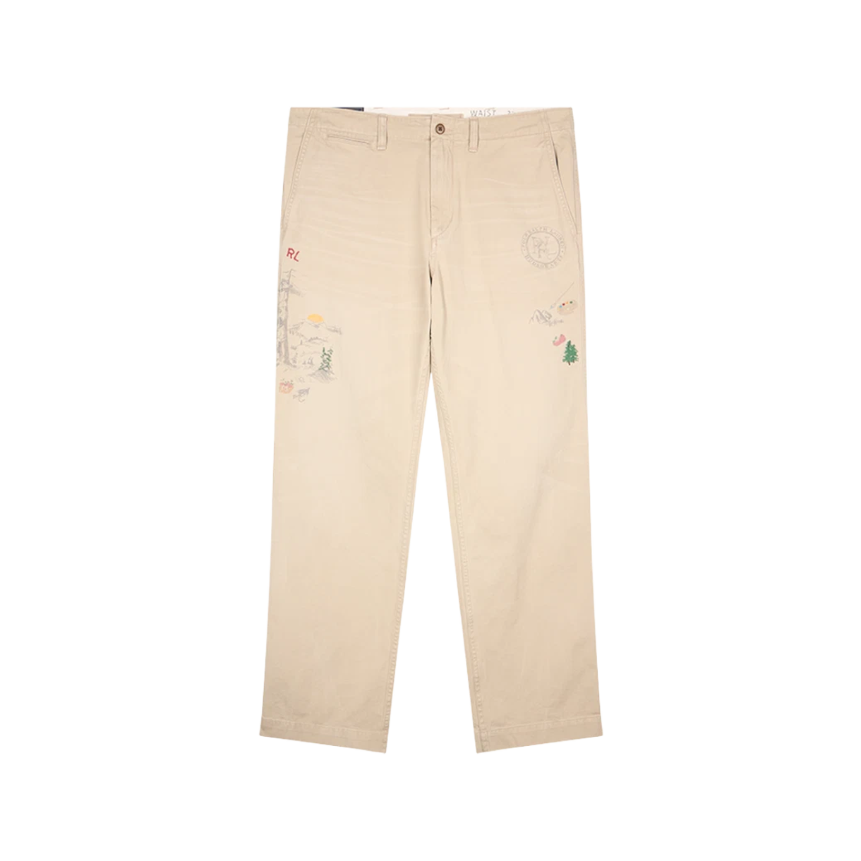 KM6APALRL37KE [10%적립] Polo Ralph Lauren Bedford Straight Fit Graphic Trouser Classic Khaki - 26SS