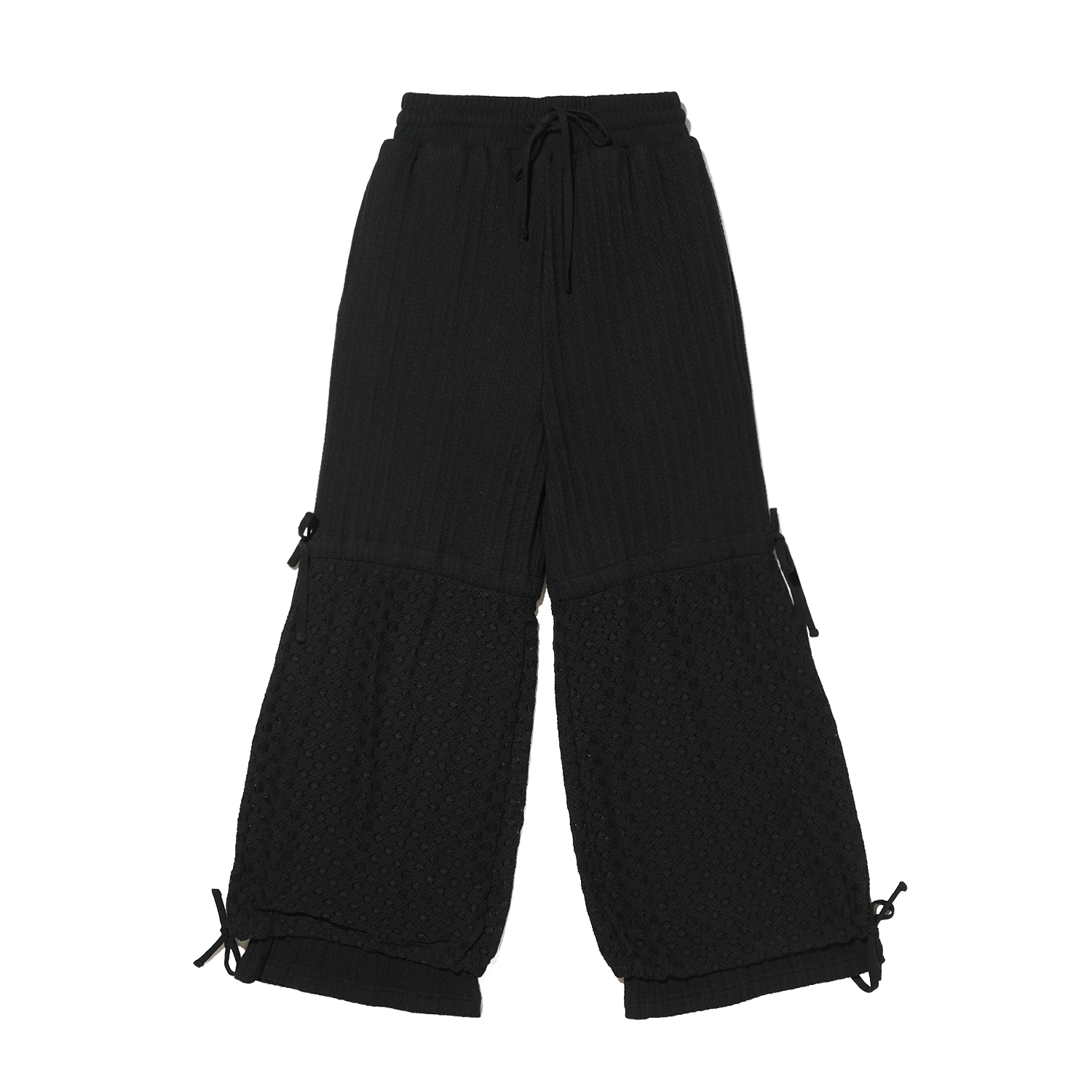 테레루 레이어드 스트링 팬츠 블랙(TERERU Layered String Pants Black)