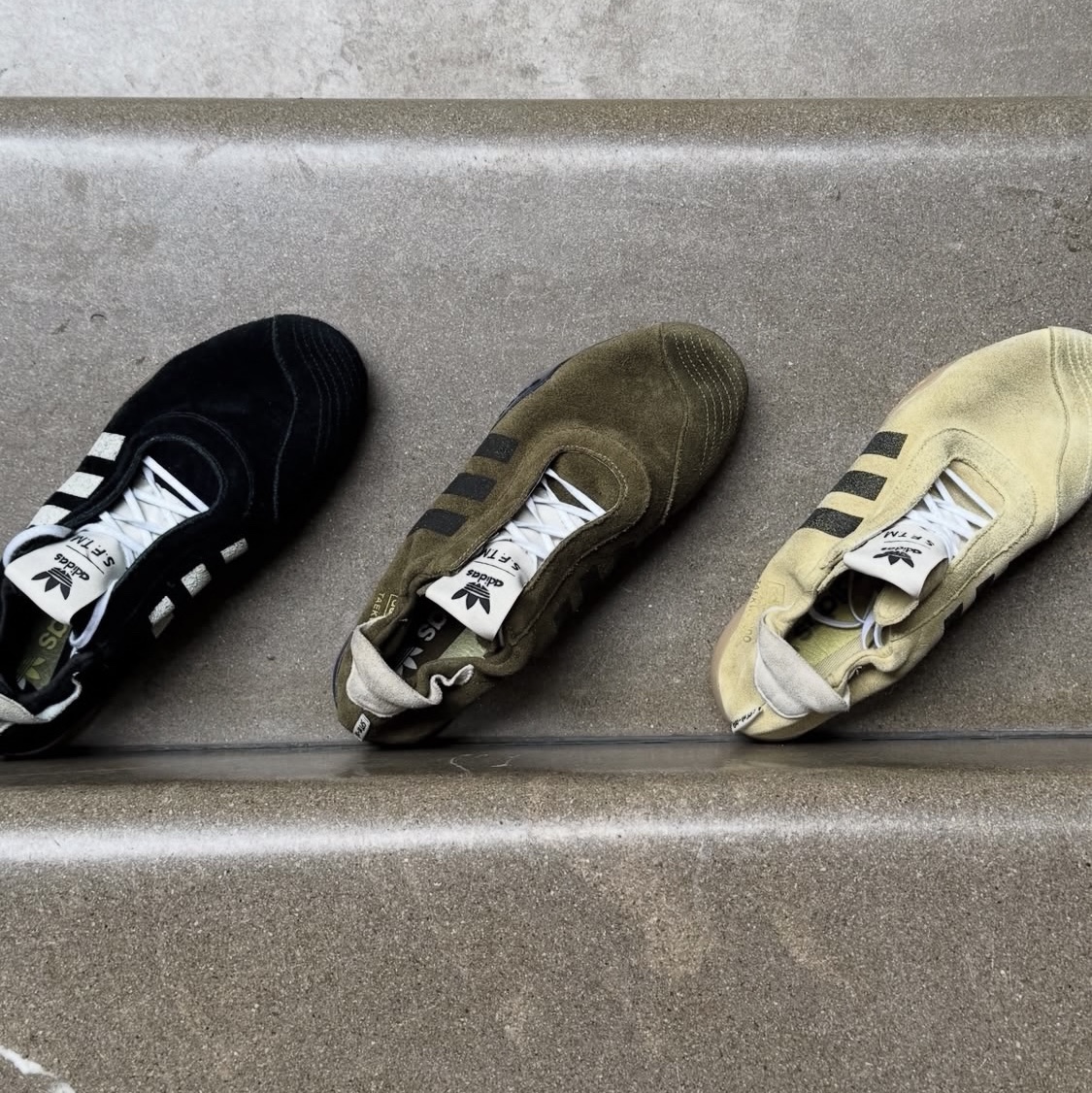 (W) Adidas x Song for the Mute Taekwondo Mei Olive Core Black, (W) Adidas x Song for the Mute Taekwondo Mei Cream White Core Black 착용 스타일 - 1