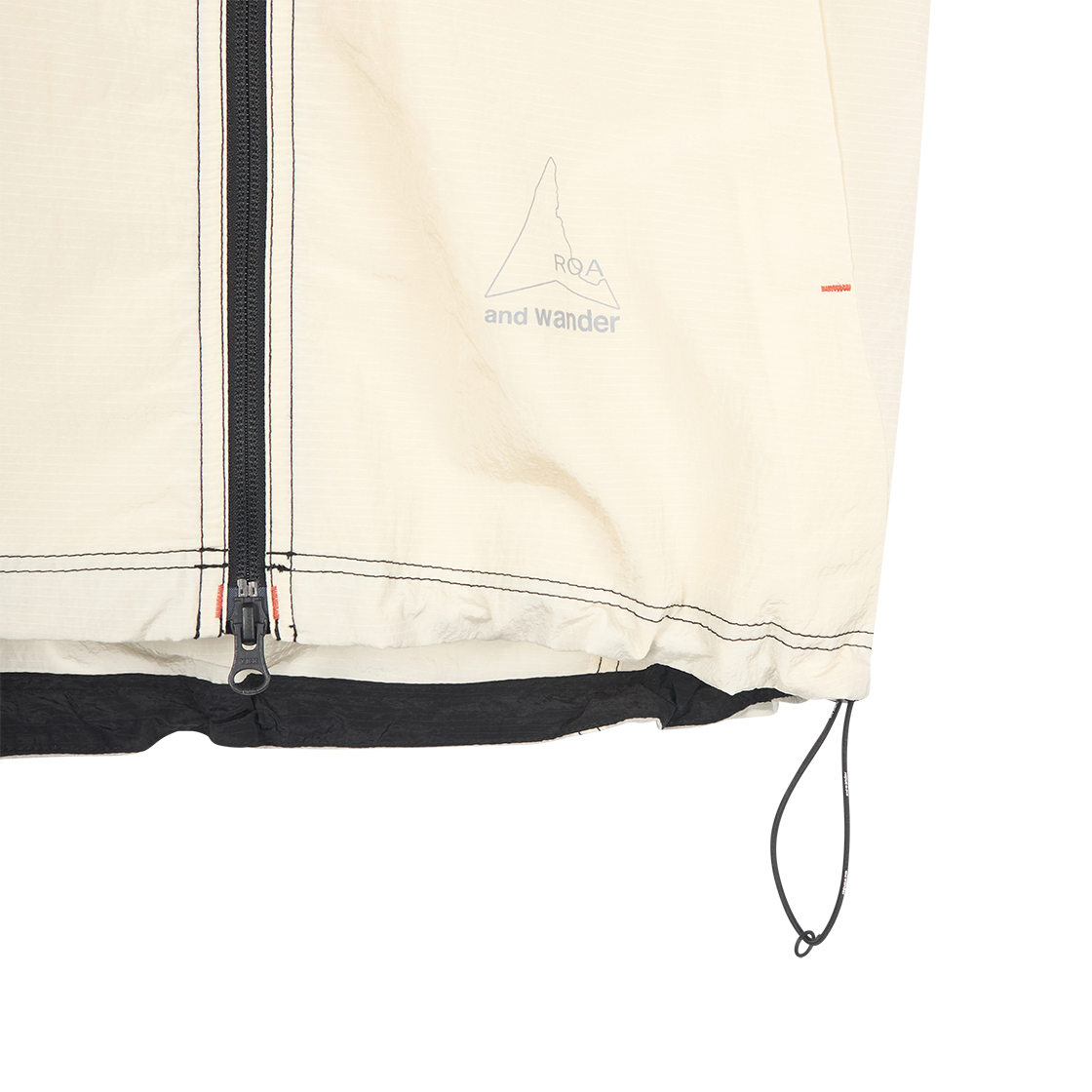 앤드 원더 x 로아 R01 립스탑 윈드 재킷 오프 화이트 - 26SS(And Wander x ROA R01 Ripstop Wind Jacket Off White - 26SS) - 6